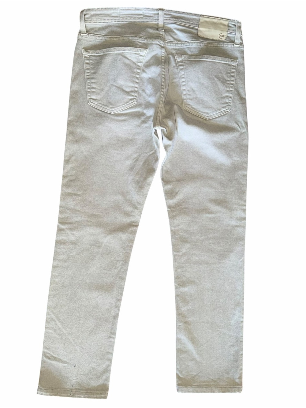AG Adriano Goldschmied Tellis Jeans Mens 33x30 Beige Modern Slim Tapered Stretch - Picture 4 of 8